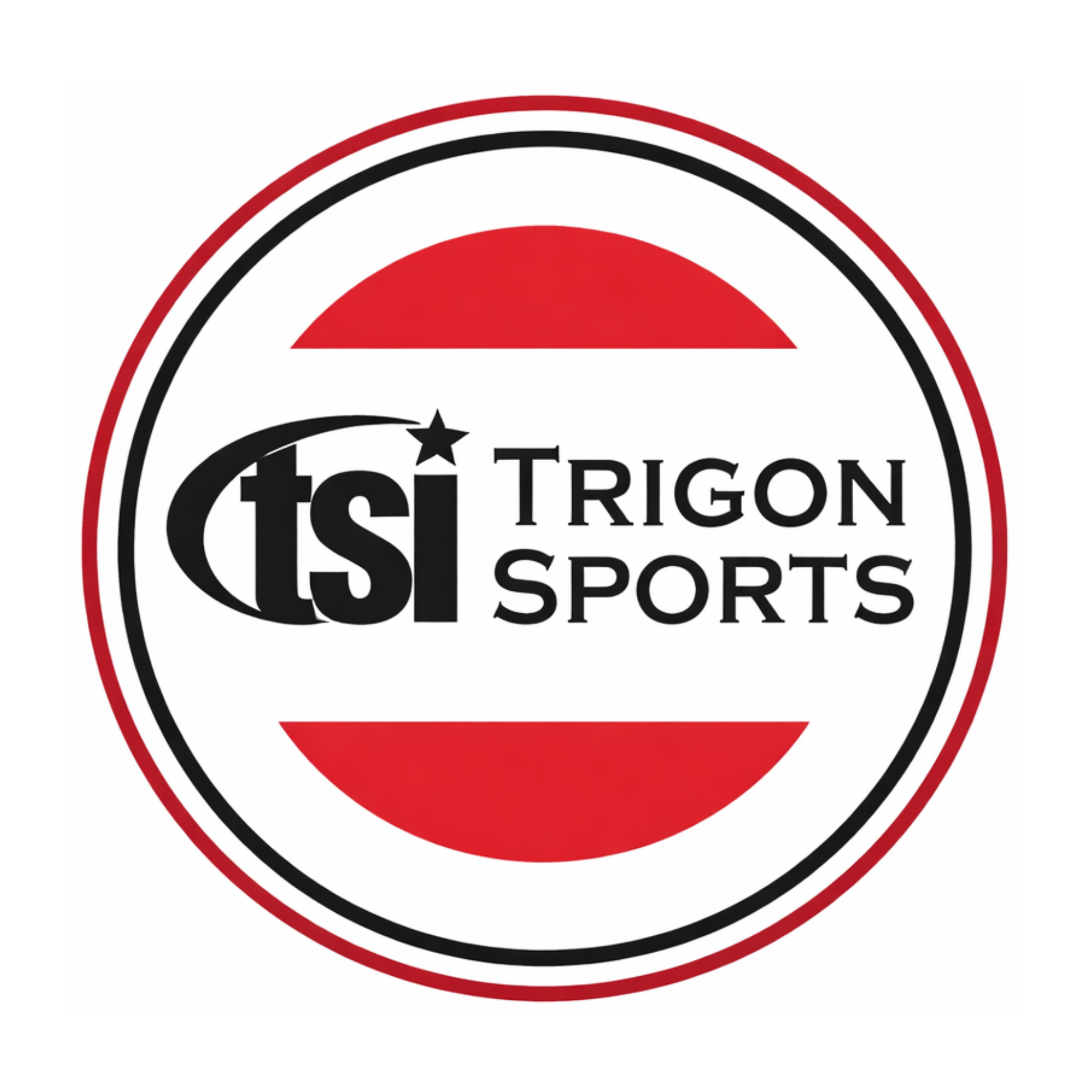 Trigon Sports logo representing a multi-sport equipment brand offering athletic gear, training equipment, and bleachers for schools and sports facilities.
