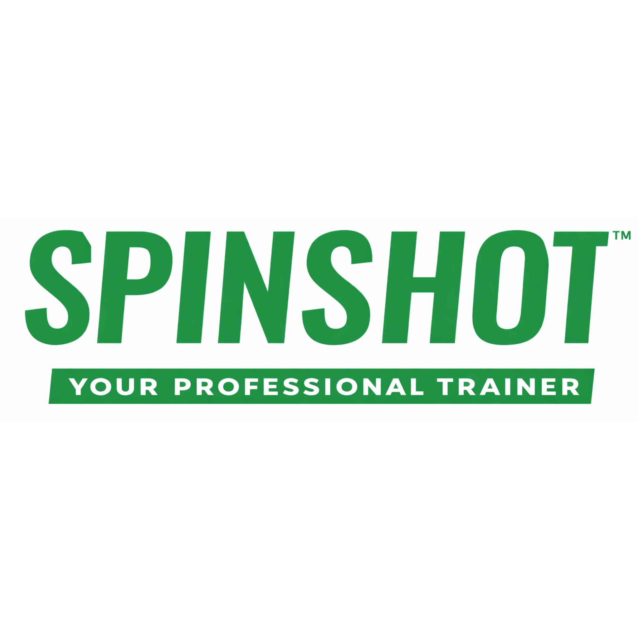 Spinshot Sports logo representing a tennis and pickleball ball machine brand focused on precision training and programmable ball delivery systems.