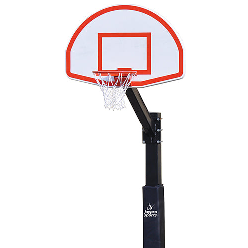 400-FA-FG - Basketball System - The Church Yard - (4 in. Sq. Pole with 40 in. in.Play Safe in. Area) - 54 in. Aluminum Fan Backboard, Flex Goal - Image 1