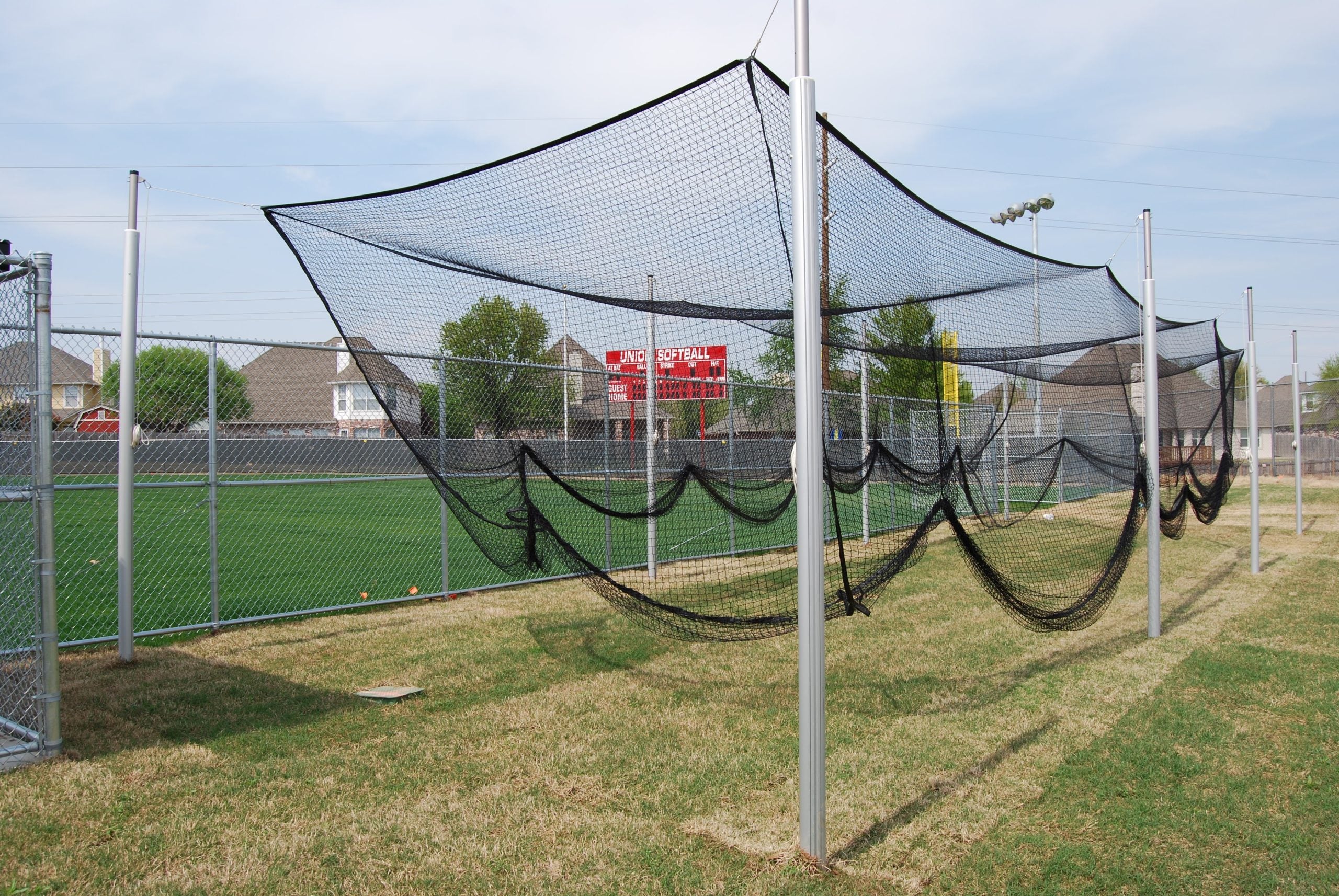Gared Outdoor 3-1/2" O.D. Aluminum Batting Cage, 55'