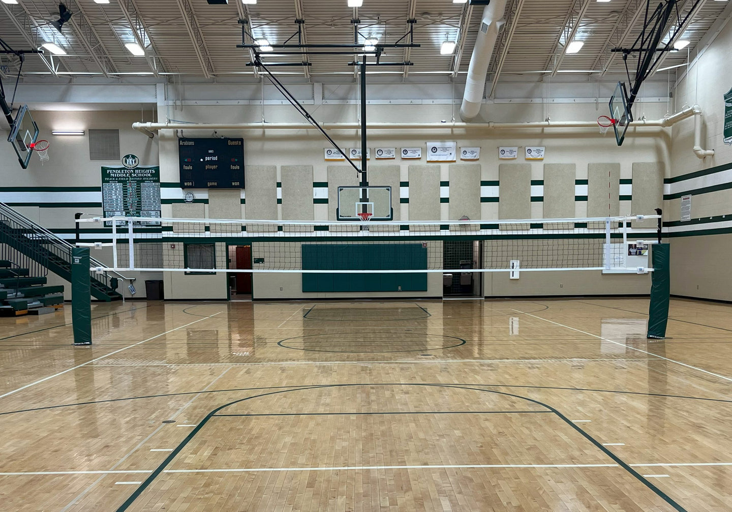 Gared Carbon Flare 3" Telescopic One-Court Volleyball System