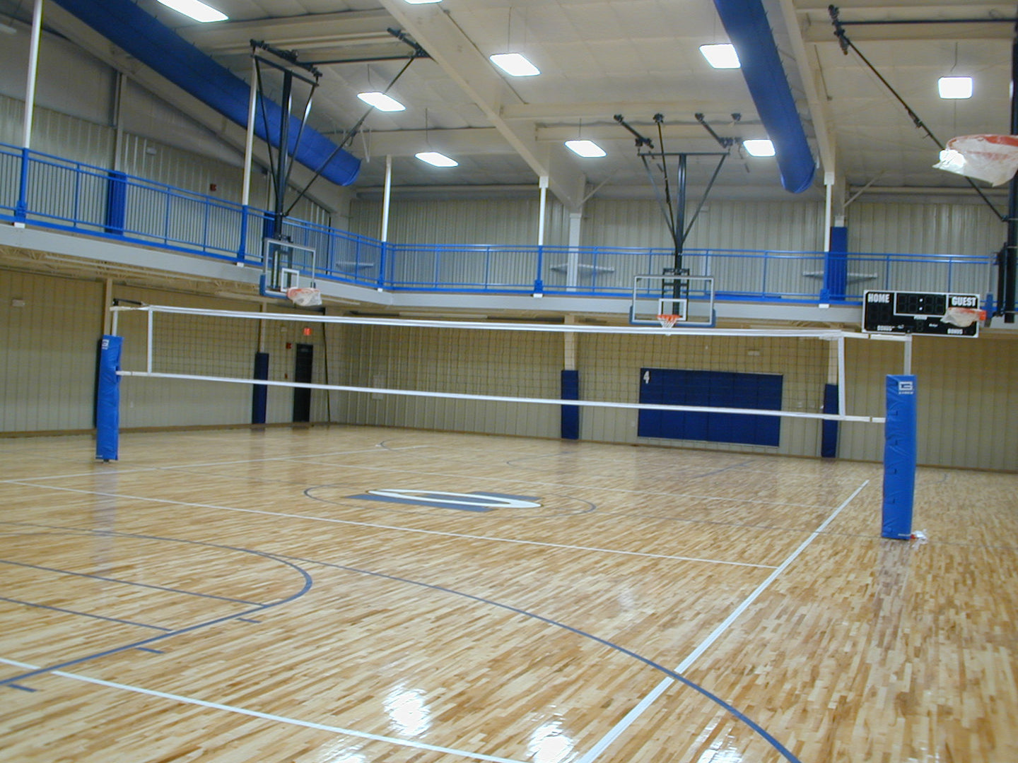 Gared RALLYLINE 3 1/2" OD Scholastic Telescopic One-Court Volleyball System