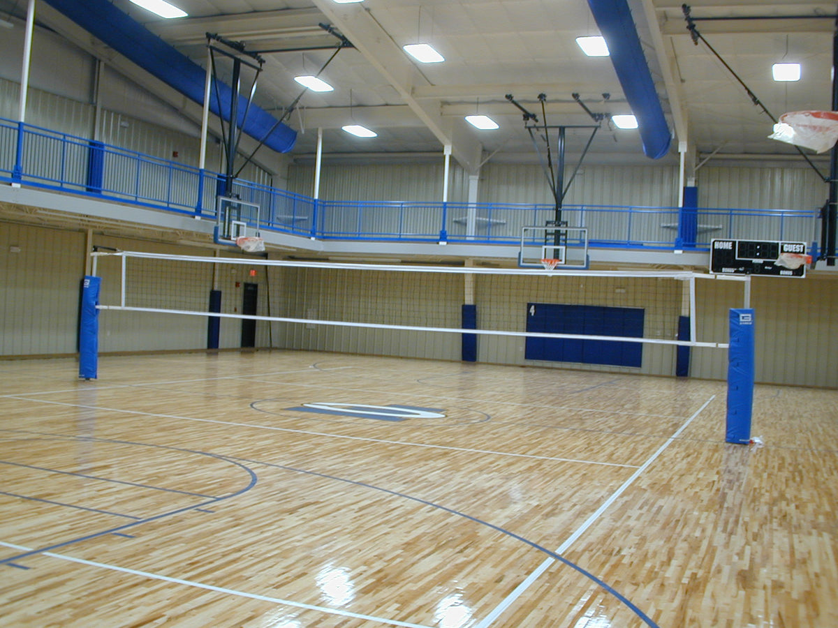 Gared RALLYLINE 3 1/2" OD Scholastic Telescopic One-Court Volleyball System