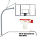 656-AC-SG - Basketball System - Gooseneck (5-9/16 in. Pole with 6 ft. Offset) - 72 in. Acrylic Backboard - Super Goal - Image 1