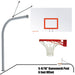 656-RS-DR - Basketball System - Gooseneck (5-9/16 in. Pole with 6 ft. Offset) - 72 in. Steel Backboard - Double Rim Goal - Image 1