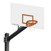 774-RS-UG - Basketball System - Titan  (Powder Coated) Black (6 in. x 6 in. Pole with 4 ft. Offset) - 72 in. Steel Backboard - Playground Goal (Surface Mount) - Image 1