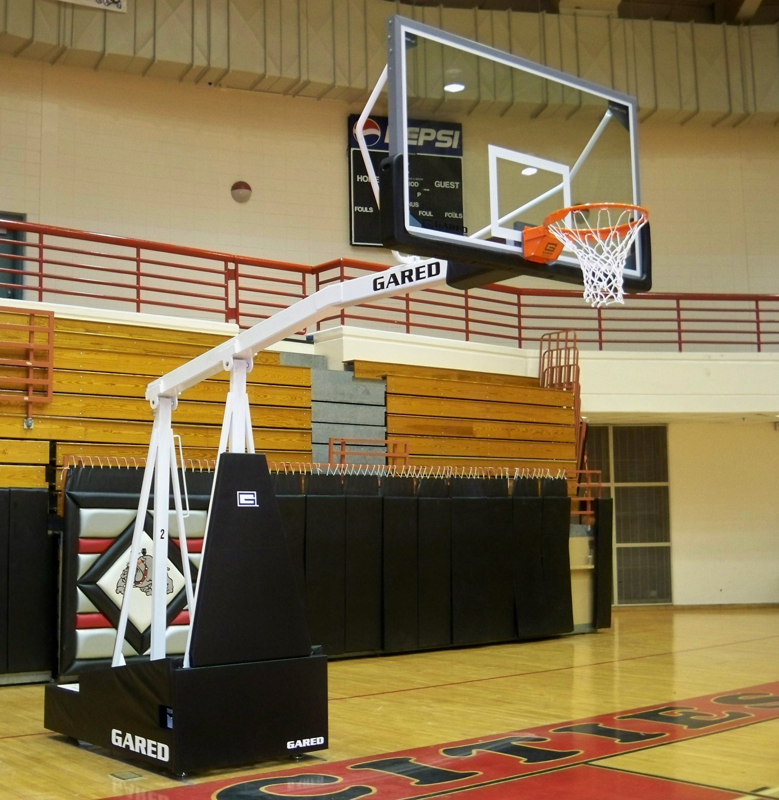 Gared Hoopmaster Portable Basketball Backstop, 5′ Boom