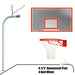 996-PERF-SG - Basketball System - Gooseneck (4-1/2 in. Pole with 4 ft. Offset) - 72 in. Perforated Steel Board - Super Goal - Image 1