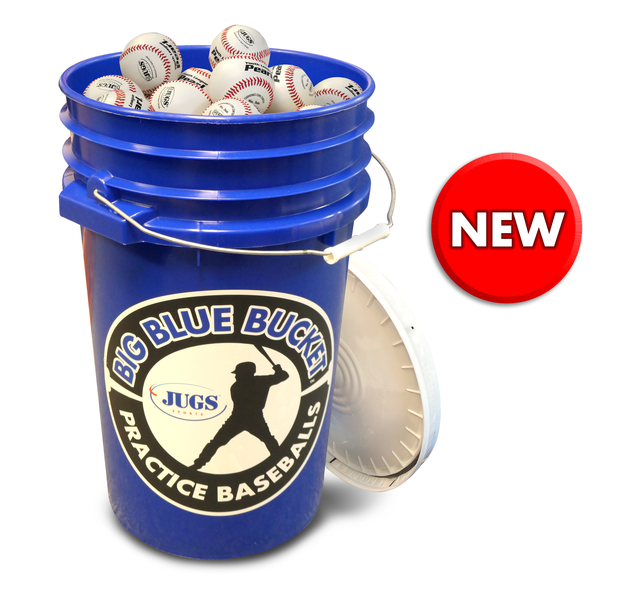 Jugs Sports Big Blue Bucket—Youth League Pearls
