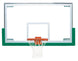 Bison 42 by 72 inch unbreakable short glass basketball backboard front face showing shooter square