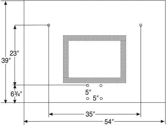Bison 39" x 54" Perpetual Steel Playground Backboard