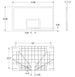 Bison Molded Rectangular Backboard