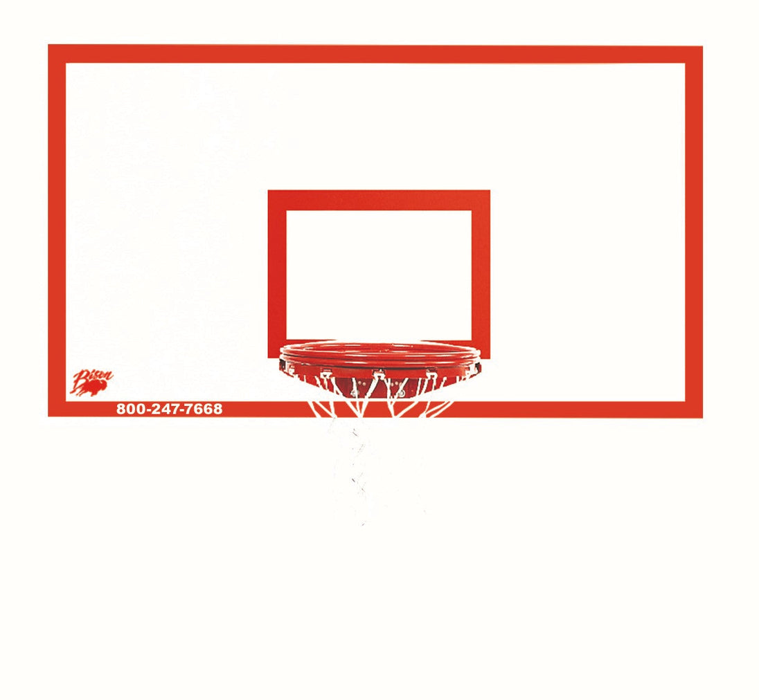 Bison 42" x 72" Rectangular Steel Backboard