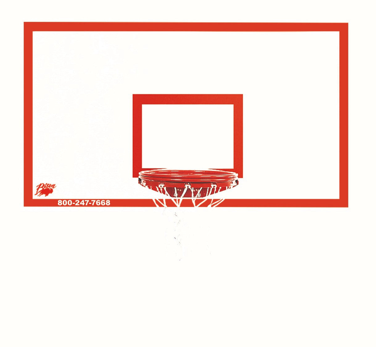 Bison 42" x 72" Rectangular Steel Backboard