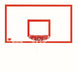 Bison 42" x 72" Rectangular Steel Backboard