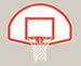 Bison Lifeguard White Aluminum Backboard with Border & Shooter's Square