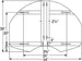 Bison 39" x 54" Ruff Play Rear Mount Steel Playground Backboard