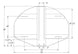 Bison 39" x 54" Dura Steel Fan-Shaped Playground Backboard