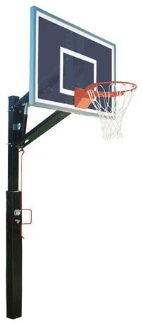Bison Smoked Lottery Pick ZipCrank 4" Adjustable Basketball System