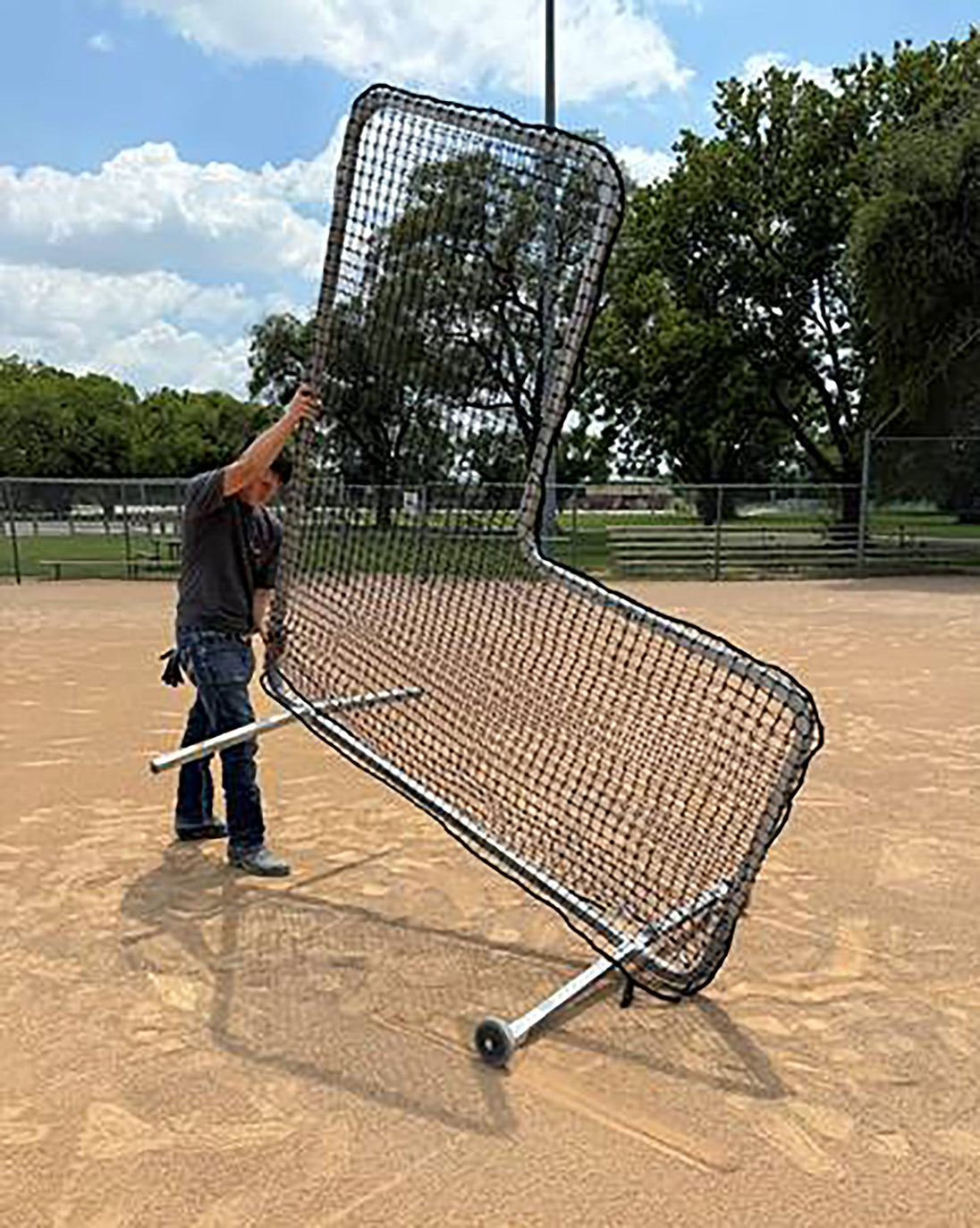 Bison Wheel Kit for Pitcher’s Safety Screen