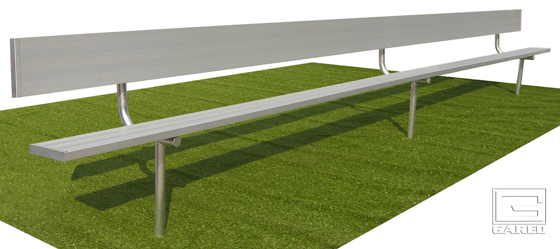 Gared Spectator 15' Inground Bench with Back