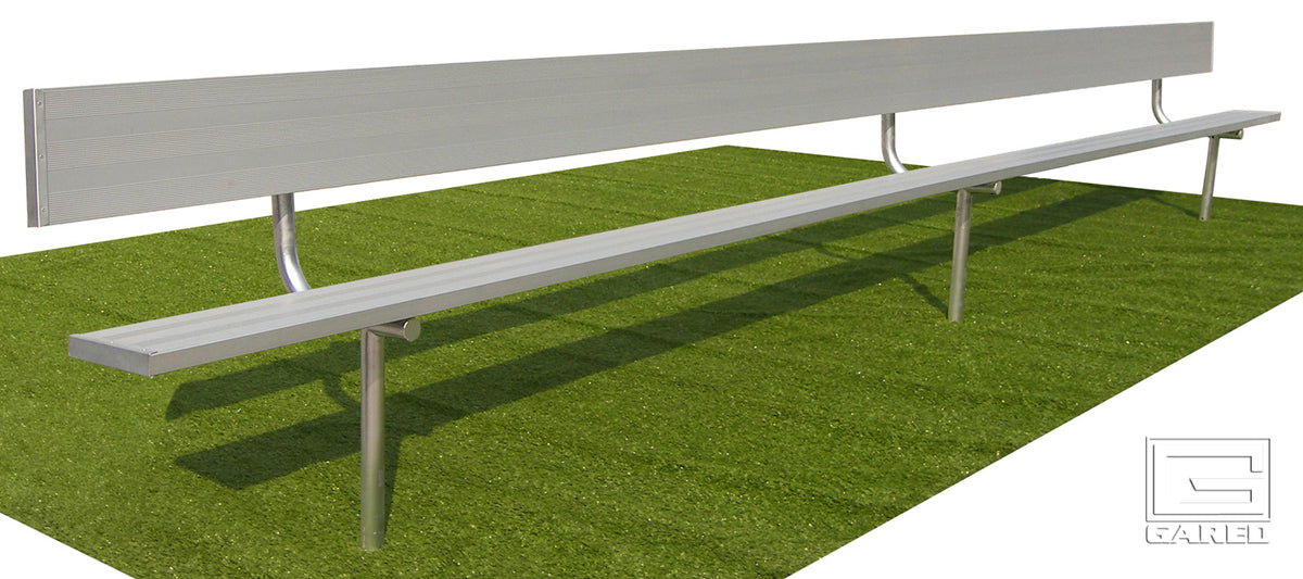 Gared Spectator 21' Inground Bench with Back