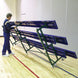 JayPro Sports Bleacher - 15 ft. (2 Row - Single Foot Plank) - Tip & Roll  (Powder Coated)