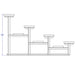 JayPro Sports Bleacher - 21 ft. (4 Row - Single Foot Plank) - All Aluminum