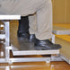 JayPro Sports Bleacher - 27 ft. (4 Row - Double Foot Plank)  - Tip & Roll  (Powder Coated)