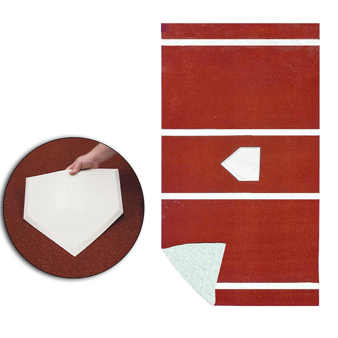 JayPro Sports Batting Mat (6 ft.L x 12 ft.W) (Clay)