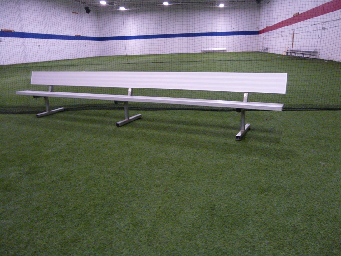 Bison Player Bench with Backrest, Fixed or Portable