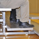 JayPro Sports Bleacher - 7-1/2 ft. (3 Row - Double Foot Plank) - Back-To-Back