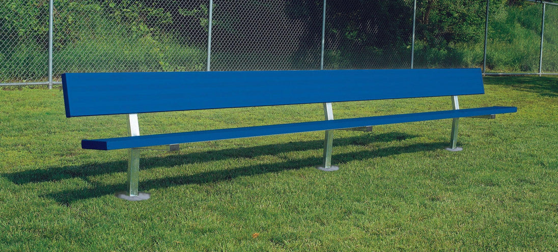 Bison Player Bench with Backrest, Fixed or Portable