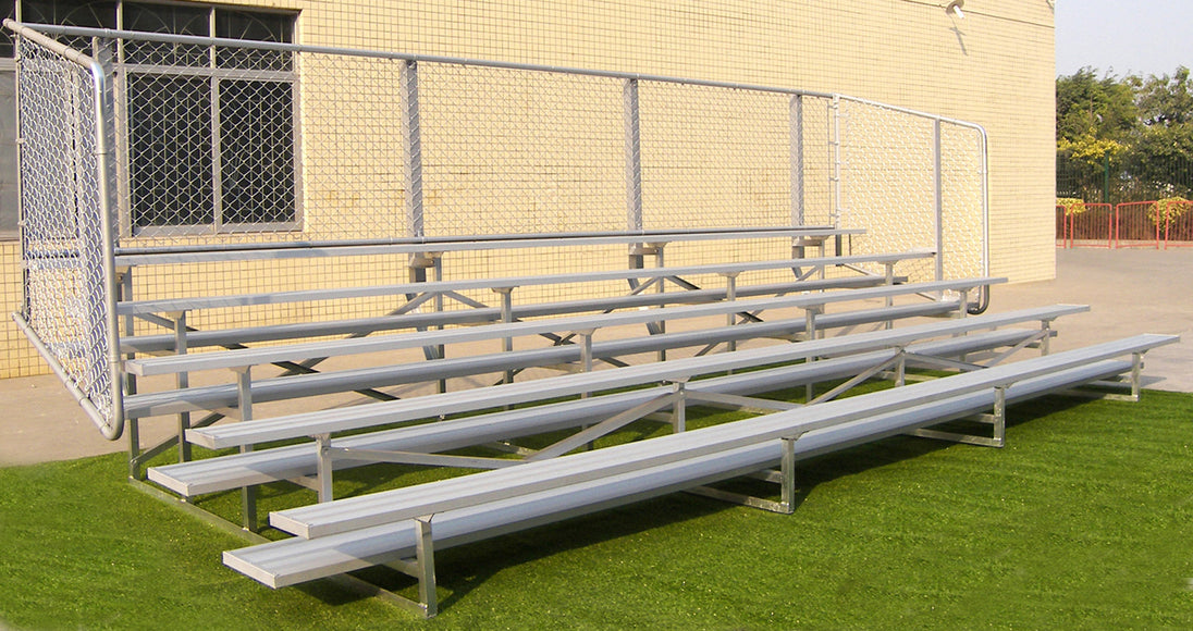 Gared Spectator Stationary 15' Bleacher, 5 Row