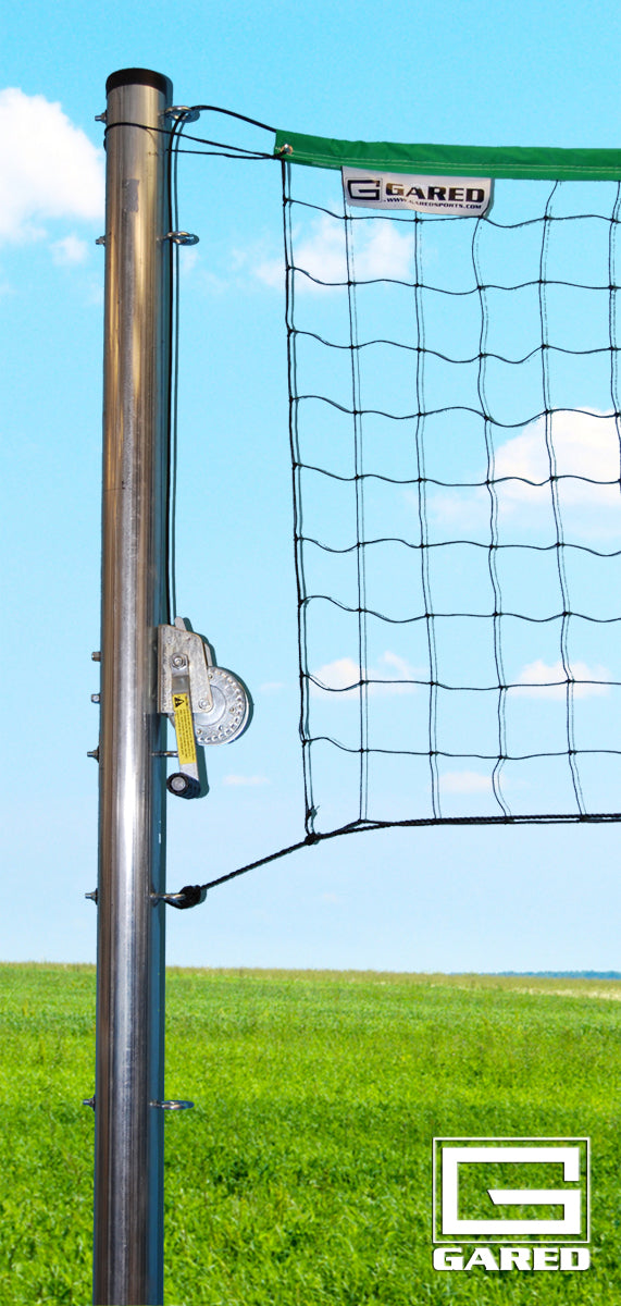 Gared 3-1/2" O.D. Steel Outdoor Volleyball System