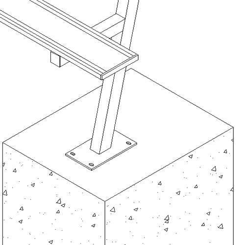 JayPro Sports Player Bench - 15 ft. - Surface Mount  (Powder Coated)