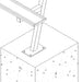 JayPro Sports Player Bench - 7-1/2 ft. - Surface Mount