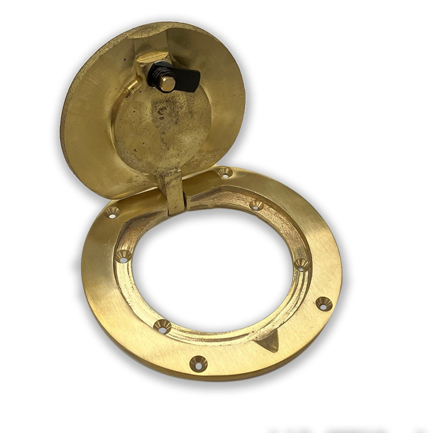 JayPro Sports Floor Sleeves with Brass Cover Plate (2-7/8 in. Upright)