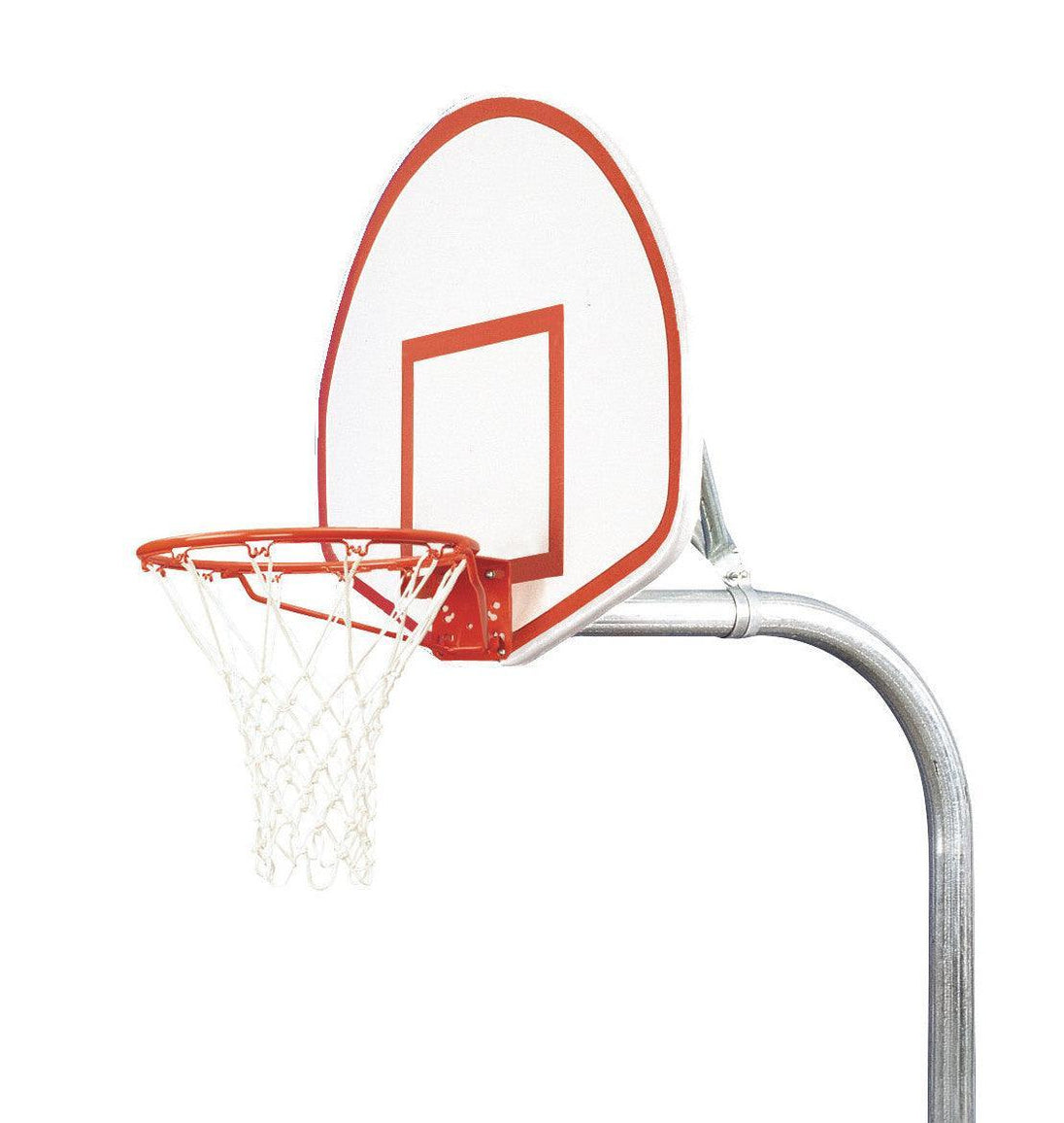 Bison 3-1/2" Tough Duty Finished Aluminum Fan Playground Basketball System