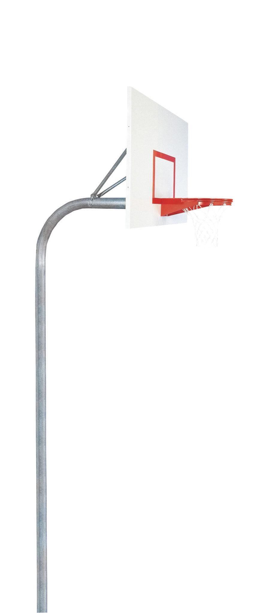Bison 4-1/2" Heavy Duty Steel Rectangular Playground Basketball System