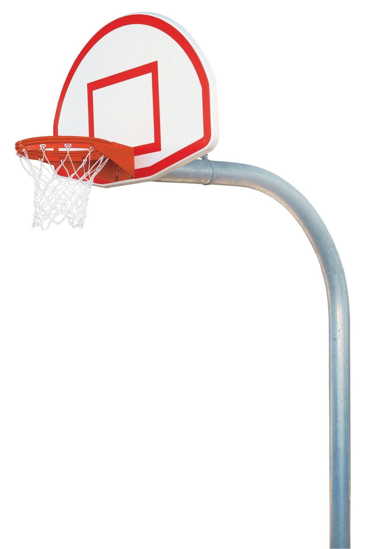 Bison 5-9/16" Mega Duty Finished Aluminum Fan Playground Basketball System