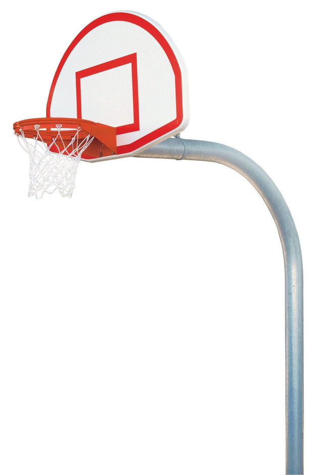 Bison 5-9/16" Mega Duty Finished Aluminum Fan Playground Basketball System
