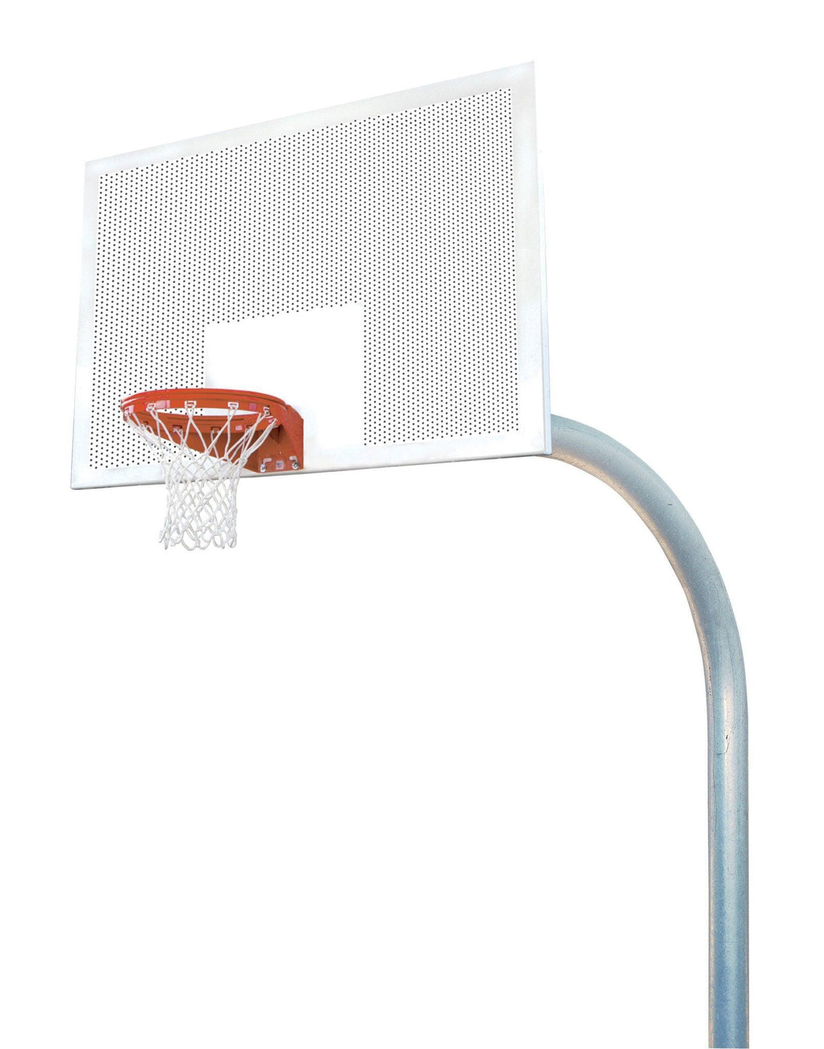 Bison 5-9/16" Mega Duty 42" x 72" Perforated Steel Playground Basketball System