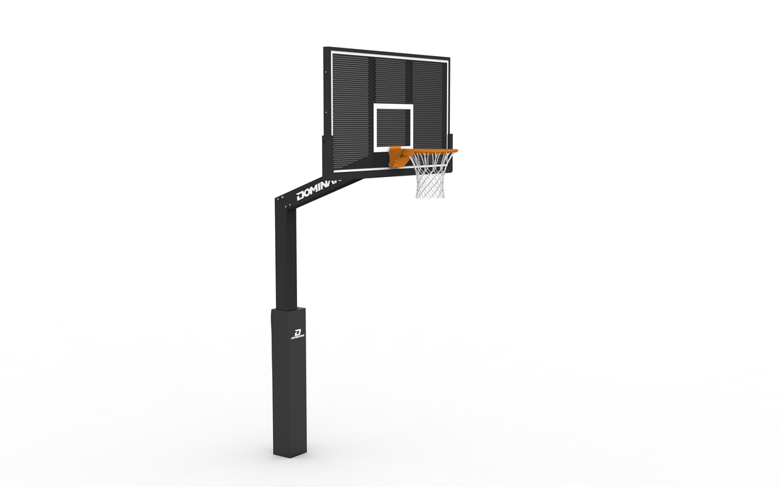Dominator Pro 72″ Basketball Hoop - Perforated Aluminum Backboard, In