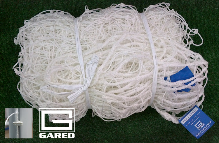 Gared Touchline 6' x 12' Soccer Net, 3 MM White