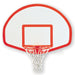 JayPro Sports Basketball System - Straight Post (4-1/2 in. Pole with 4 ft. Offset) - 36 in. Aluminum Fan Backboard - Playground Breakaway Goal