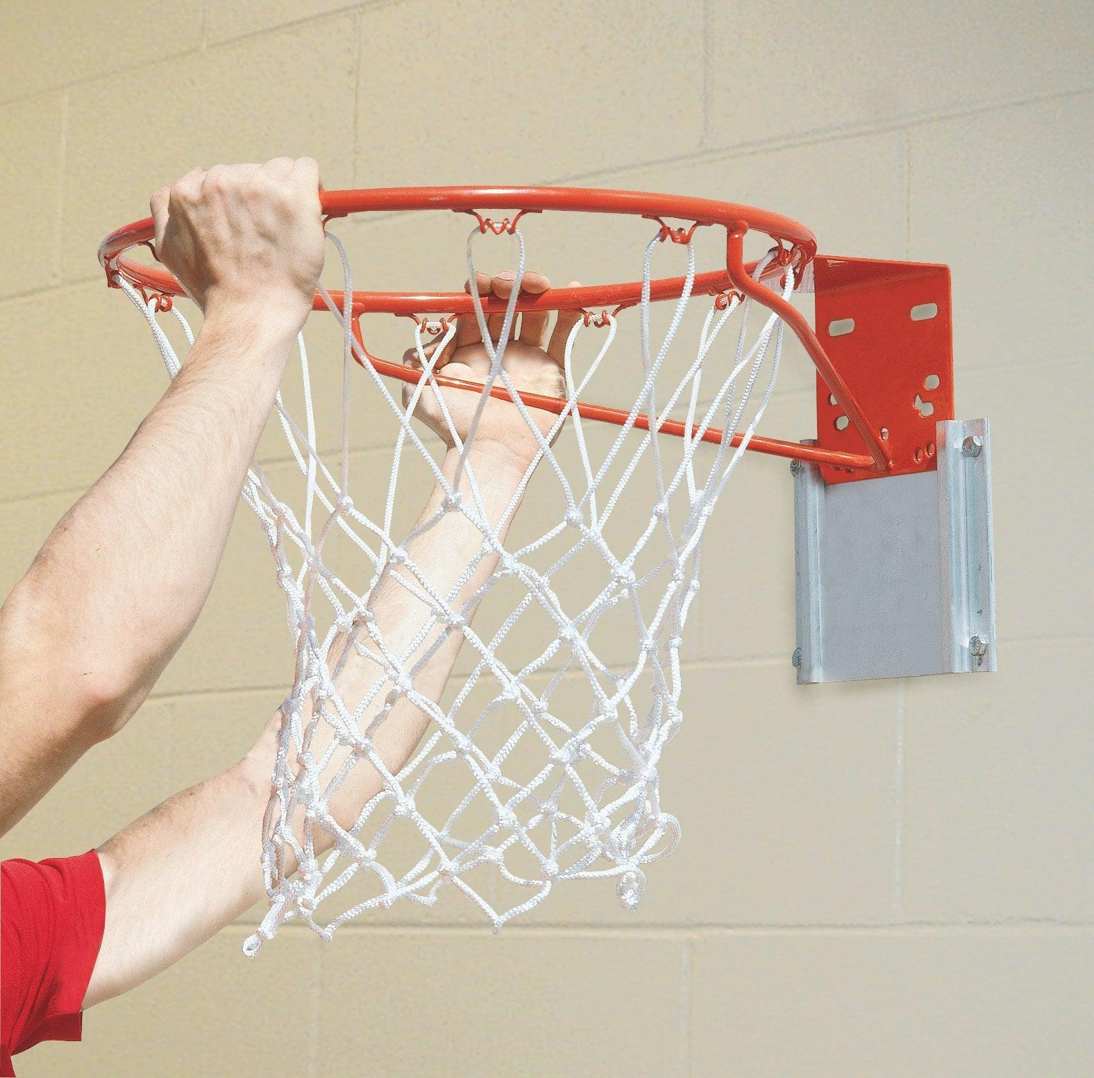 Bison Removable Practice Basketball Goal Package - Wall Mount, Official Size Rim