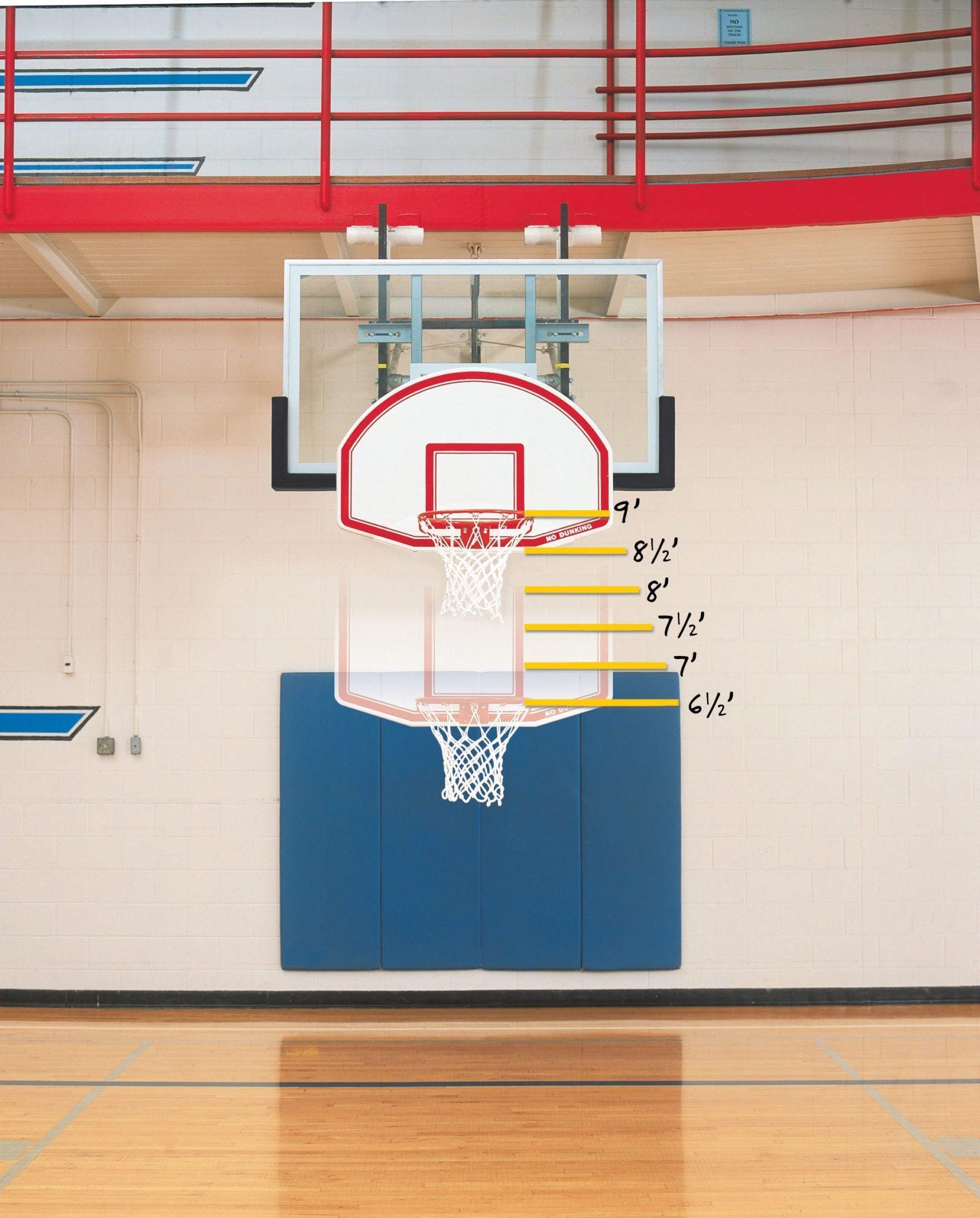 Bison 6-In-1 Adjustable Easy Up Youth Mini Goal - Adjusts 4′ to 6′8″