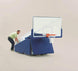 Bison T-REX Americana manual system backboard locking height pin mechanism close-up detail