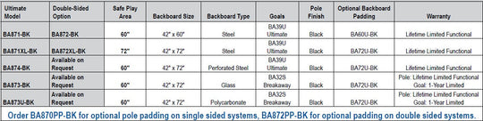 Bison Ultimate Jr. Clear Backboard Playground Systems